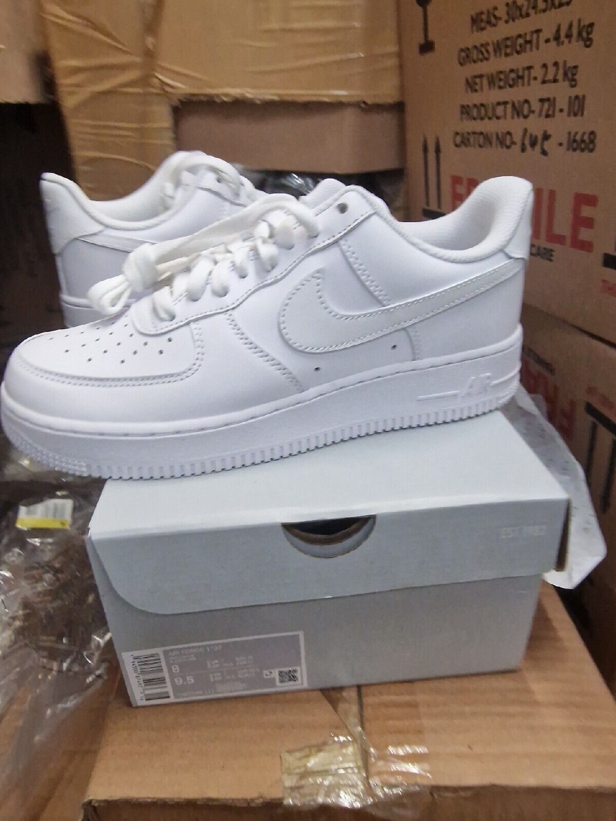 Nike Air Force 1 '07 Mens Womens Trainers Triple White