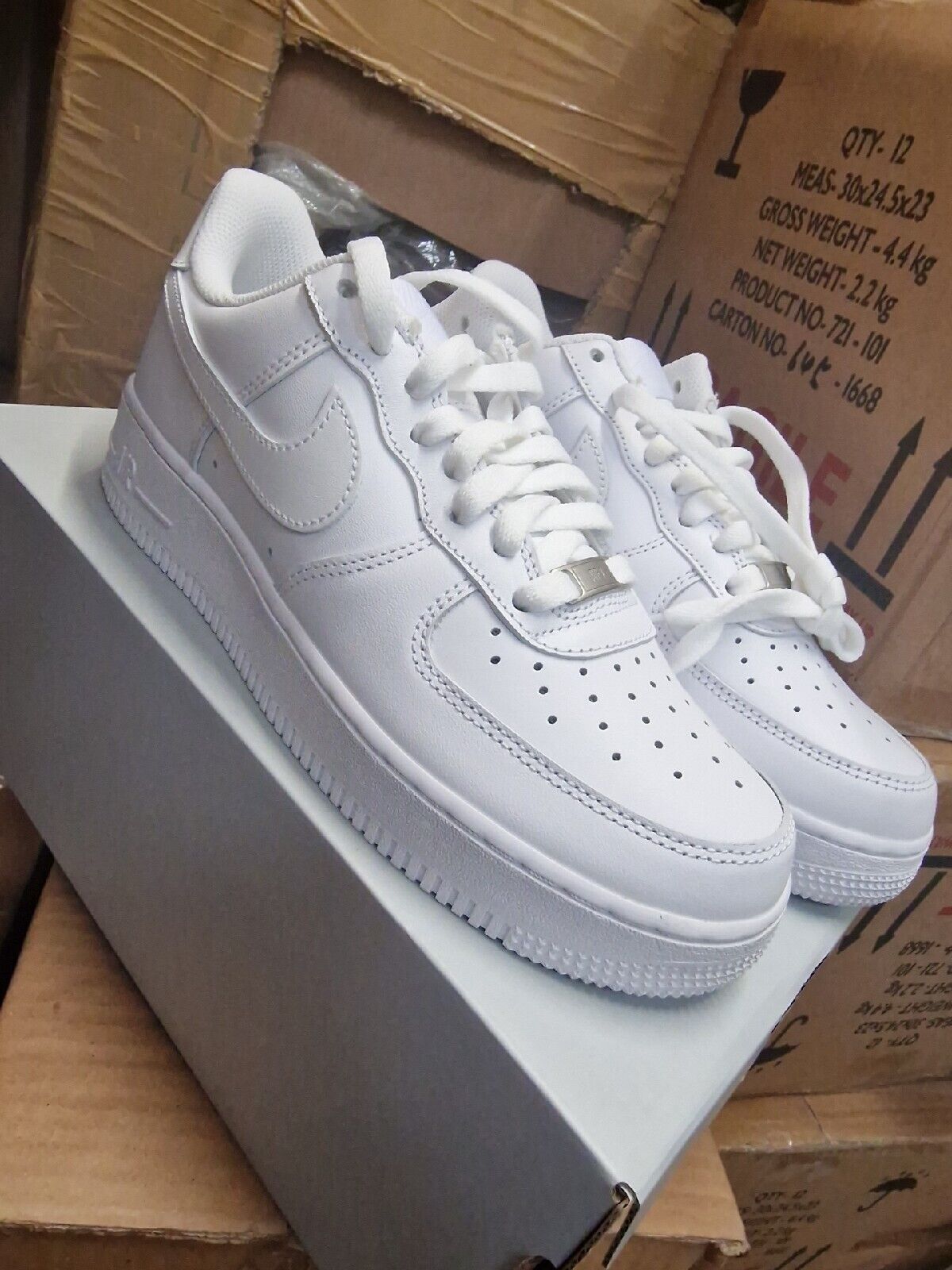 Nike Air Force 1 '07 Mens Womens Trainers Triple White