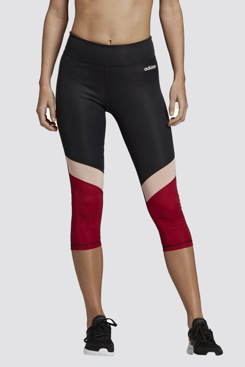 Adidas D2M CB 3/4 Leggings Black/Pink/Red