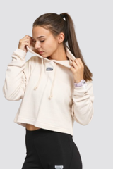 Adidas Originals R.Y.V. Cropped Hoodie Beige