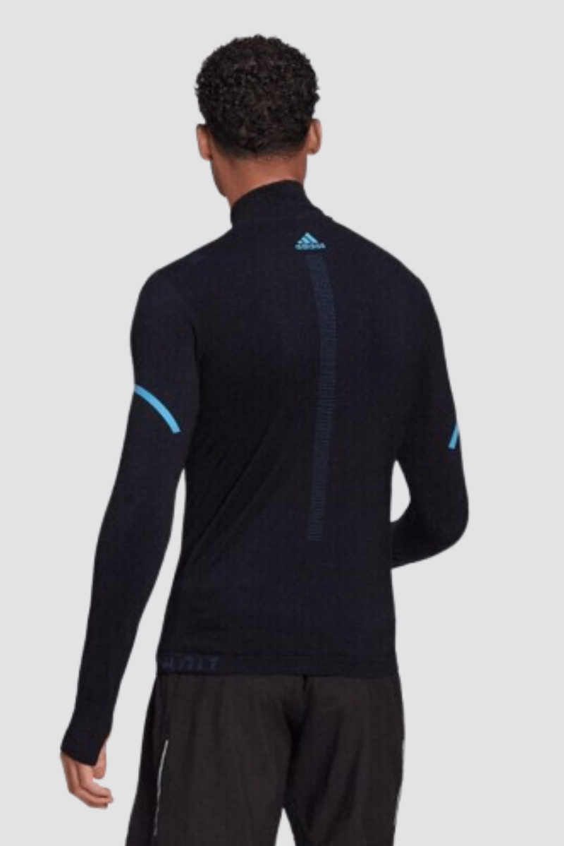 Adidas Running Shirt Primeknit Midlayer Sweatshirt - Black