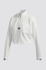 Adidas Women Originals Cropped Sweatshirt  -White