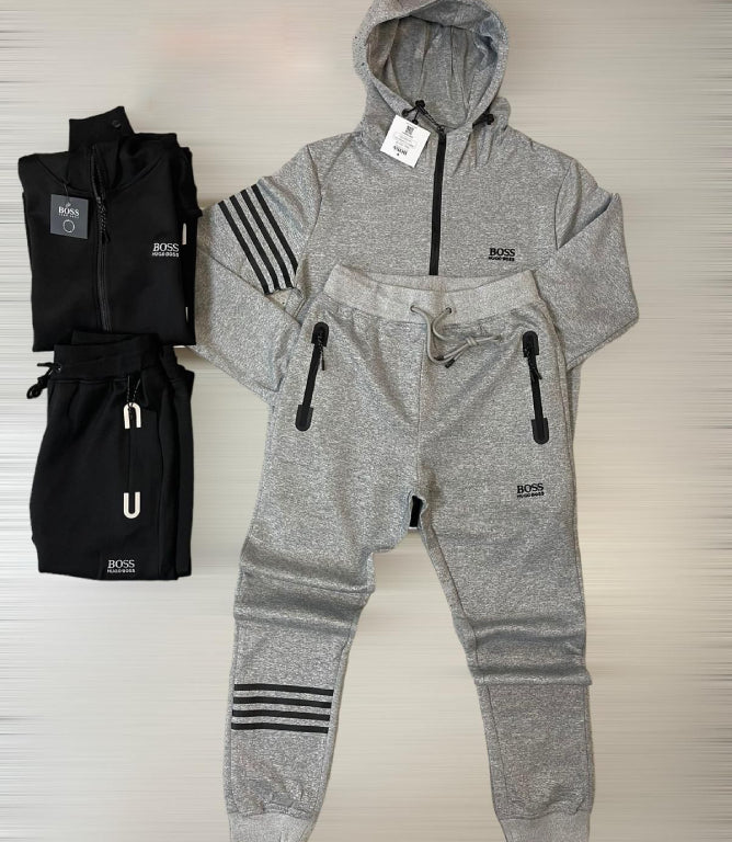 BOSS Tracksuit with Black Stripes