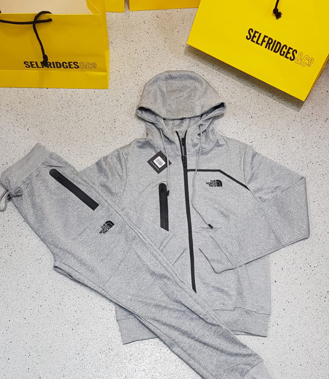 Durable and Dynamic in The North Face Tracksuit Gray