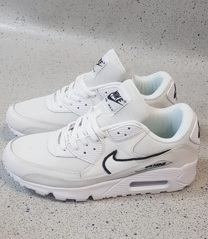 Nike Air Max 90 Men's Shoe Athletic Sneakers White Grey