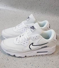 Nike Air Max 90 Men's Shoe Athletic Sneakers White Grey