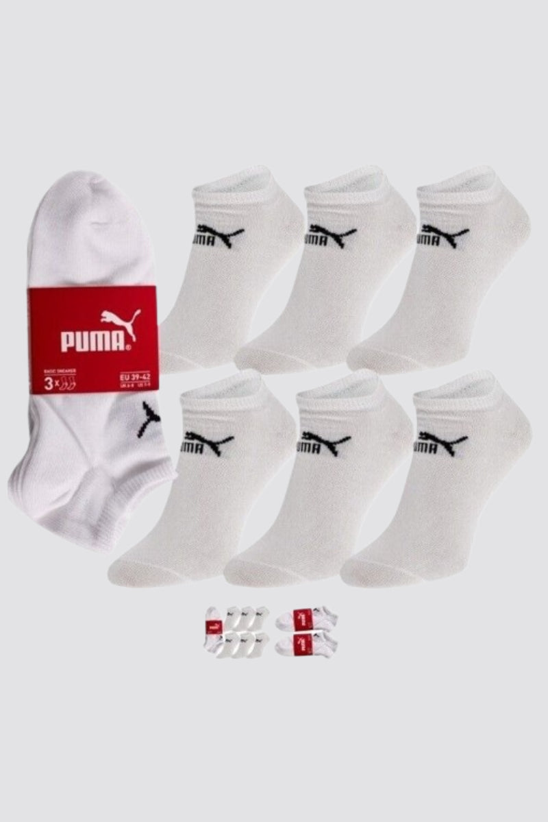 Puma No Show Sneakers 3 Pack White