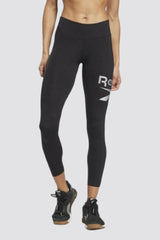 REEBOK Women's Identity Logo Leggings Black