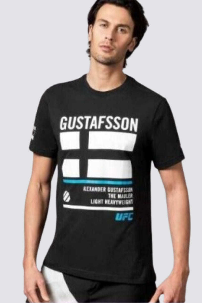 Reebok MMA Combat Disparate UFC Alexander Nickname Gustafsson Tshirt Black