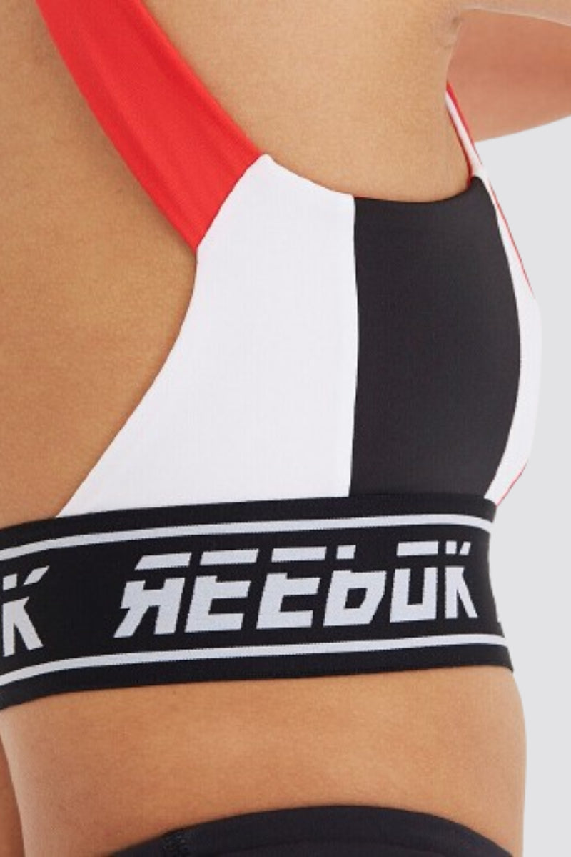 Reebok Sports Bra Wor Red Fitness Workout Gym