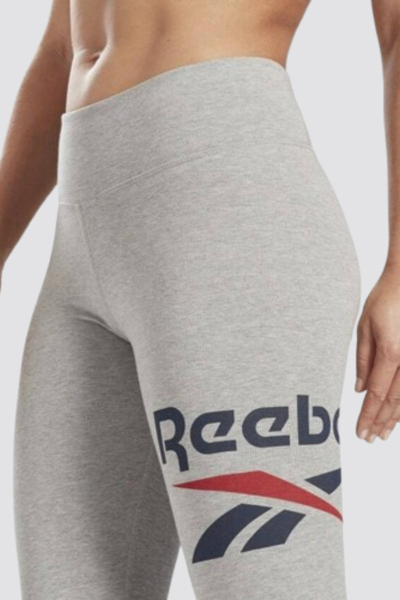 Reebok Identity Logo Leggings Medium Grey Heather