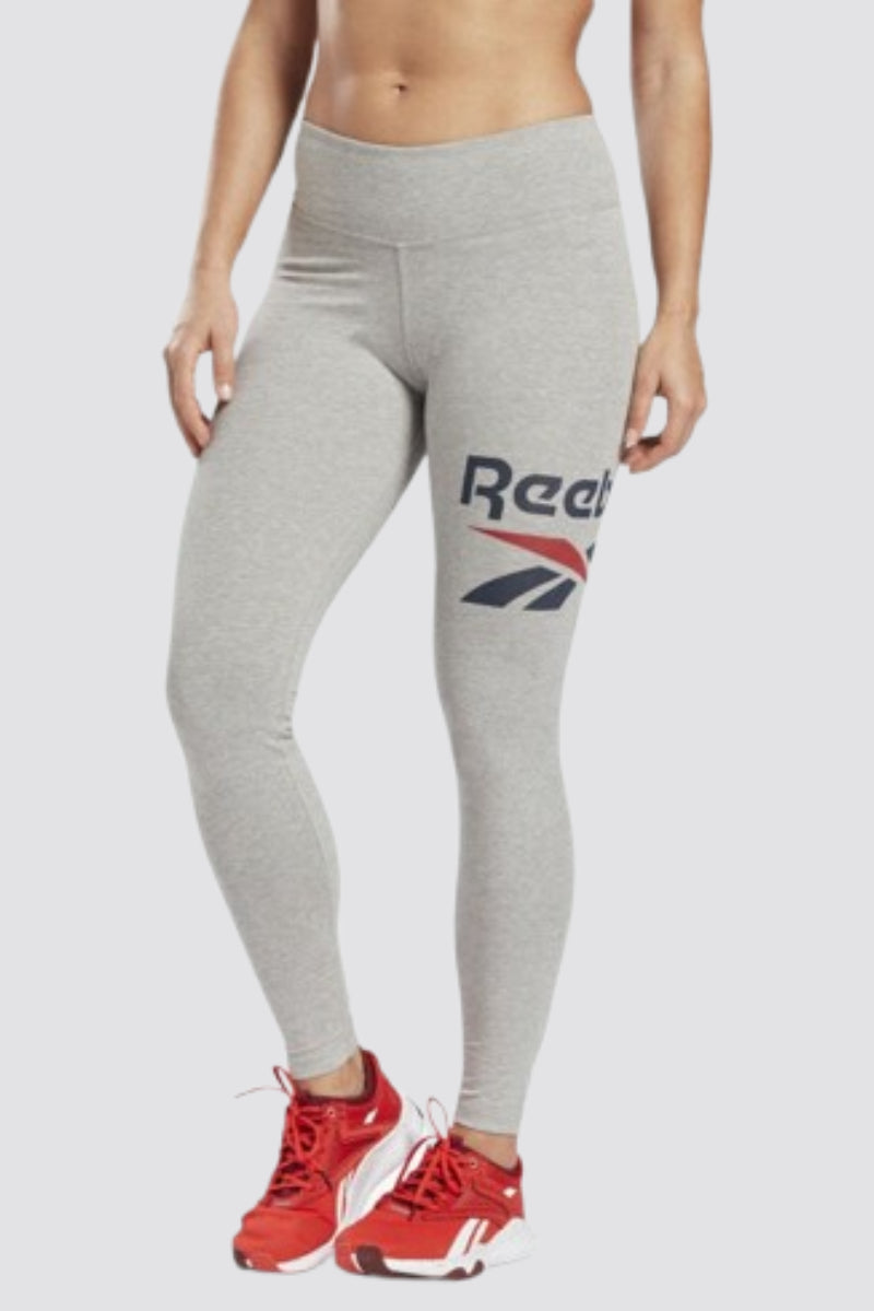 Reebok Identity Logo Leggings Medium Grey Heather