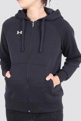 Rival Fleece Full-Zip Hoodie Womens Black