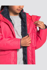 The North Face Girls’ Moss bud Swirl Reversible Jacket pink