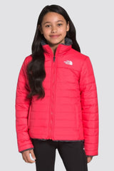 The North Face Girls’ Moss bud Swirl Reversible Jacket pink