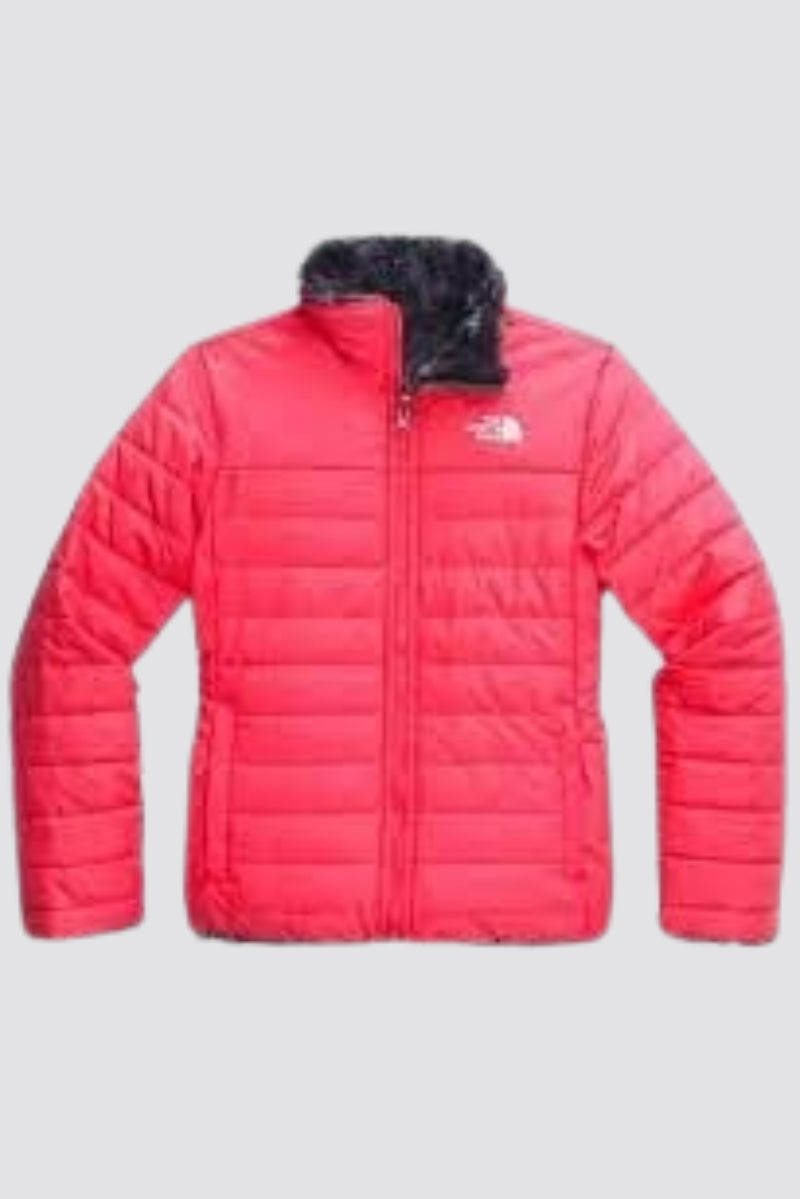 The North Face Girls’ Moss bud Swirl Reversible Jacket pink