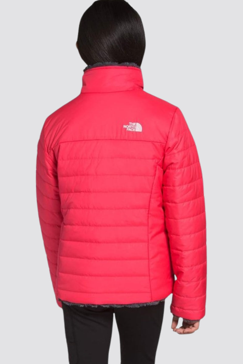 The North Face Girls’ Moss bud Swirl Reversible Jacket pink