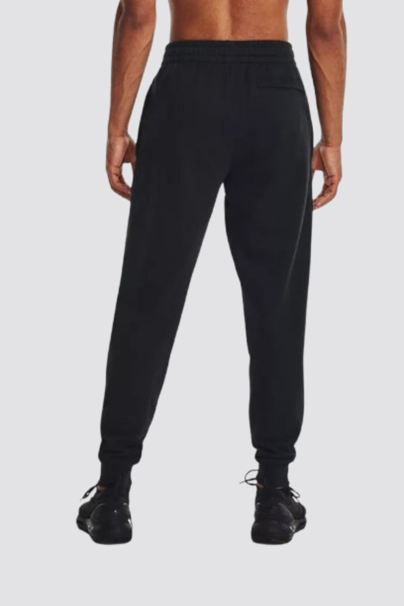 Under Armour Mens UA Rival Fleece Joggers Pants Tapered Pants 1379774-001 Black