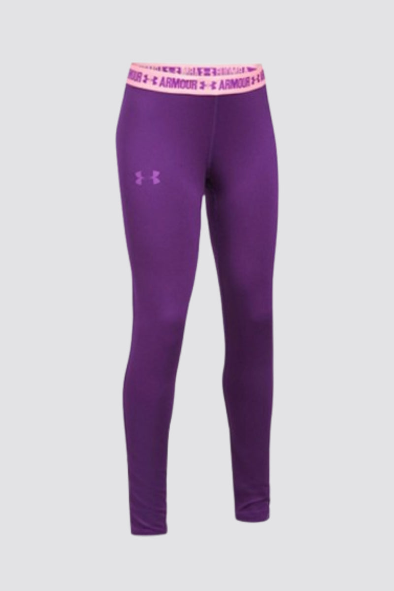 Under Armour Girl`s Women`s HeatGear® Armour Leggings Purple 8-20 Years