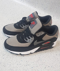 New Nike Air Max 90 Grey Black Red