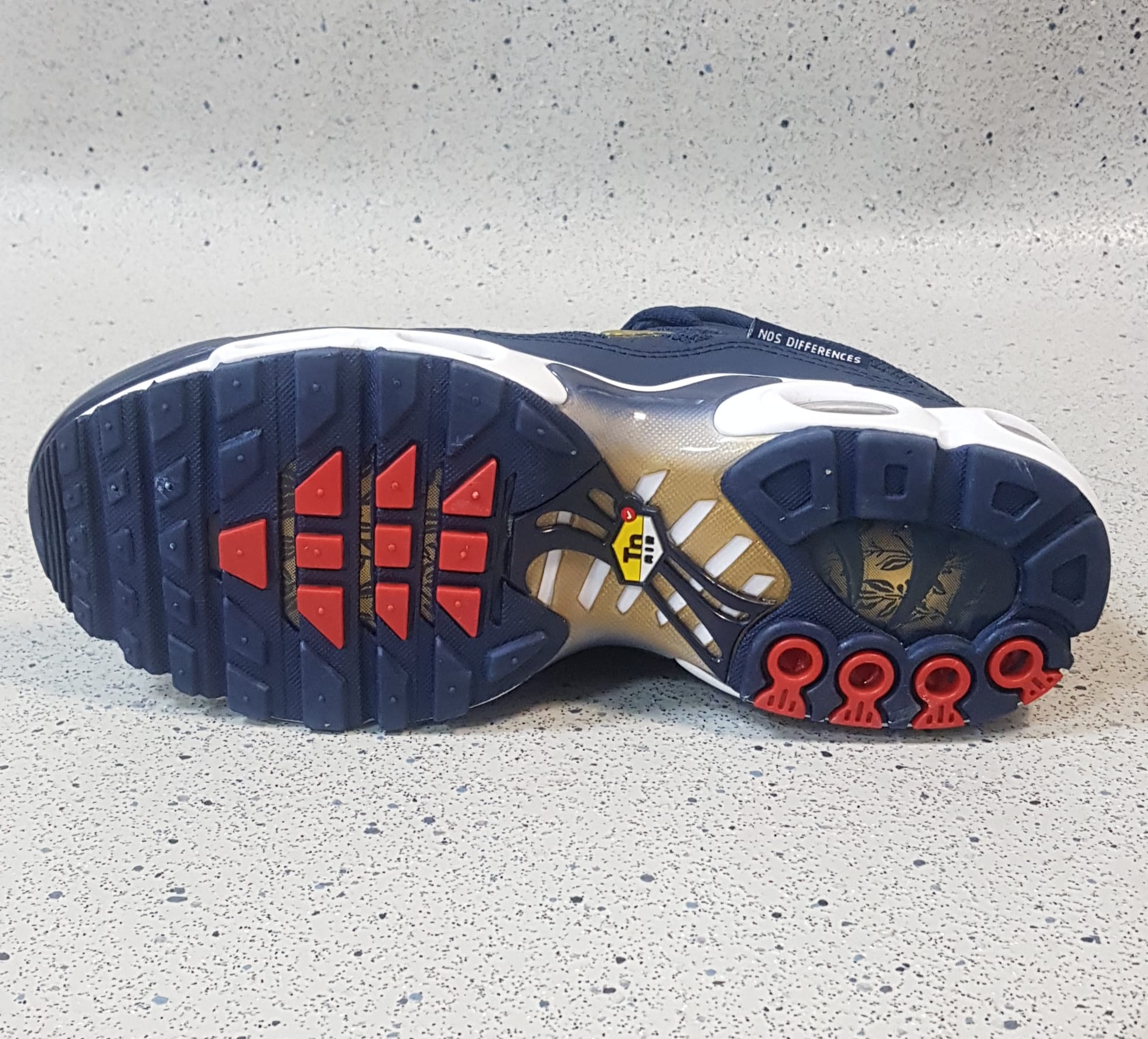 Nike Air Max Plus Navy and Gold