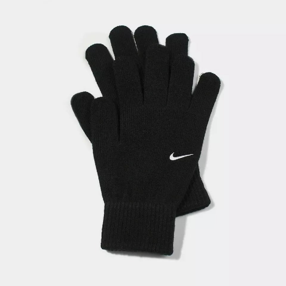 Nike Unisex Knit Gloves Swoosh Warm Gloves Black Small/Medium N1000665010