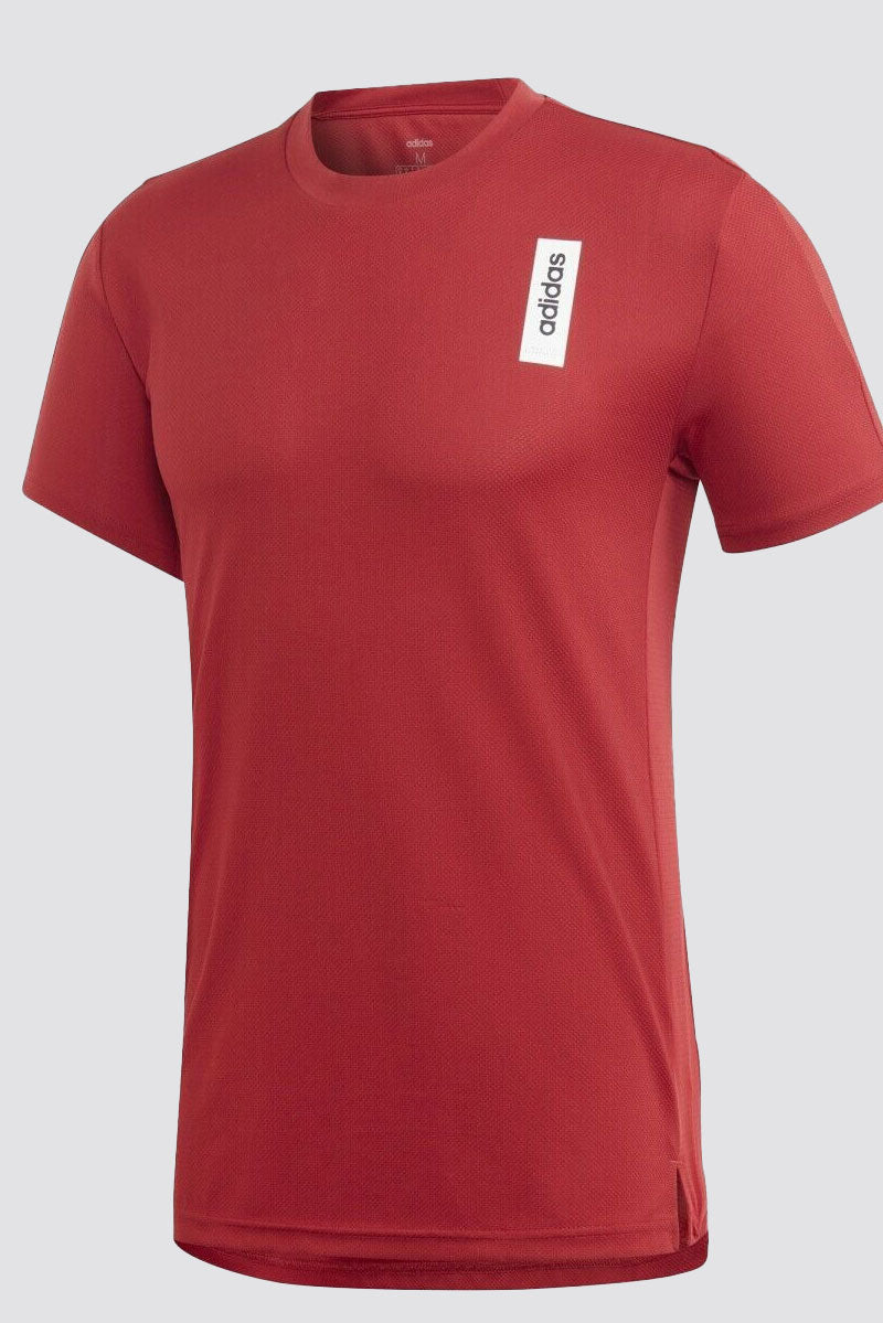 Adidas Brilliant Basics T-shirt Burgundy Sports Fitness