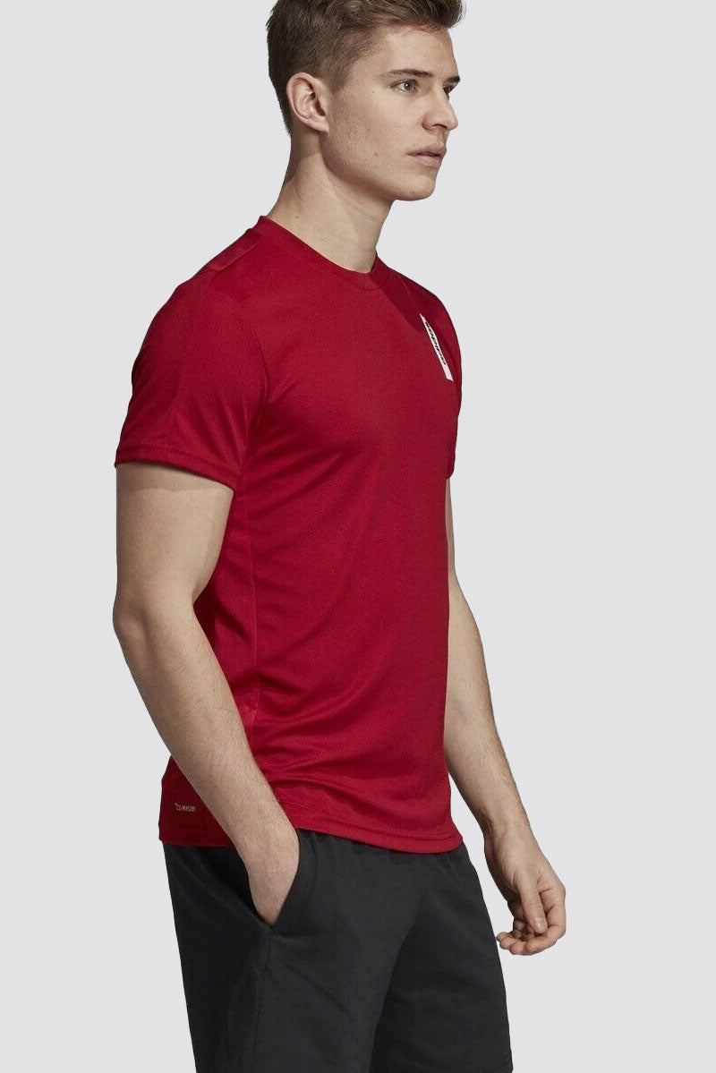 Adidas Brilliant Basics T-shirt Burgundy Sports Fitness