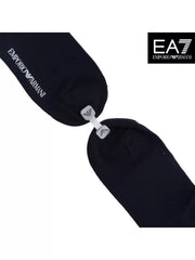 Emporio Armani Mens Designer Cotton Socks Pack of 3 Pairs, Tin Box Gift Pack